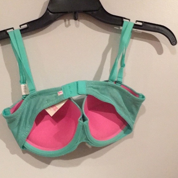 Victoria Secret Pink Push Up Neon Bra NWT - Picture 3 of 4